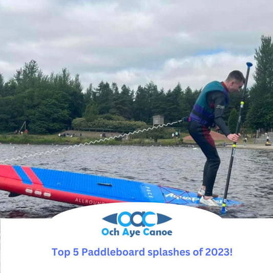 Dunked, Drenched, and Delighted: Och Aye Canoe's Top 5 Paddleboard Falls of 2023