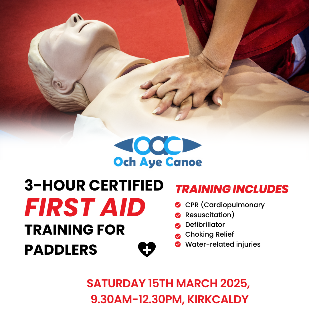 3-Hour Certified First Aid Course for Paddlers - Kirkcaldy - Saturday 15th March 2025